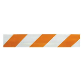 Orange Type 3 Barricade Board - BBO-4-1-DG (Options: 4 Foot Boards, Diamond Grade Single Side)