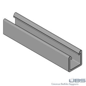 Heavy Duty 1-5/8" x 1-5/8" x 10 ft Fiberglass Unistrut Channel, Solid