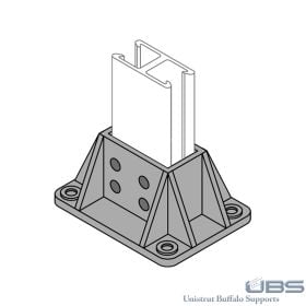 Fiberglass Unistrut Base Bracket 5" x 6-5/8" x 3"