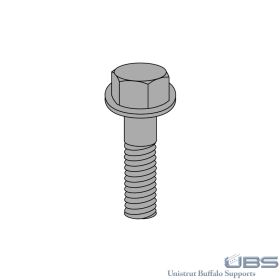 Fiberglass Unistrut Hex Flange Bolt w/ Molded Washer Collar