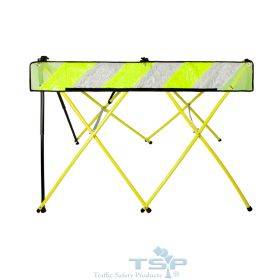 Flex-Safe Hi Vis Folding Safety Barricades - FLEXSAFEBARR-YG (Options: Fluorescent Yellow - Green)