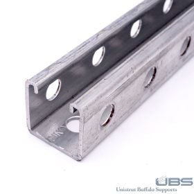 Unistrut P1000H3 1-5/8'' Channel w/ Round Holes on 3 Sides