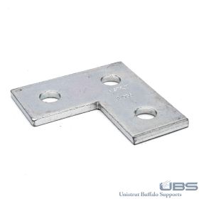 Unistrut P1036 3-Hole Flat Bracket, Various Finishes