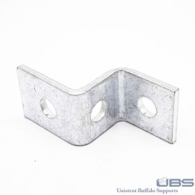 Unistrut P1045 3-Hole Z Shaped Bracket, Various Finishes