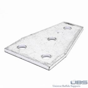 Unistrut P1358 4-Hole Flat Bracket, Various Finishes