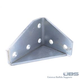 Unistrut P1956 6-Hole 90 Degree Bracket, Various Finishes