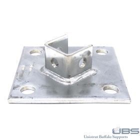 Unistrut P2072 Post Base for 1-5/8" Channel, Various Finish