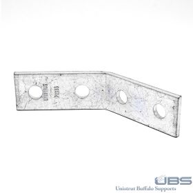 Unistrut P2265 4-Hole 45 Degree Bracket, Various Finishes