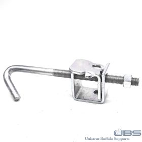 Unistrut P2824 J Hook Beam Clamp, Electro-Galvanized