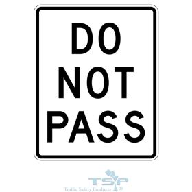 Do Not Pass Sign (R4-1)