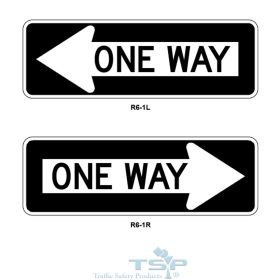 MUTCD R6-1L Sign / R6-1L Sign, ONE WAY Signs