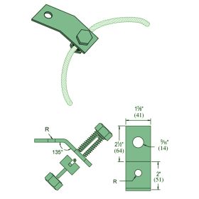 Unistrut LS 410 Seismic Pivot Fitting, Electro-Galvanized