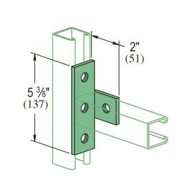 Unistrut P1033-HG: 90 Degree Angle Fitting, Hot Dip Galvanized, EA