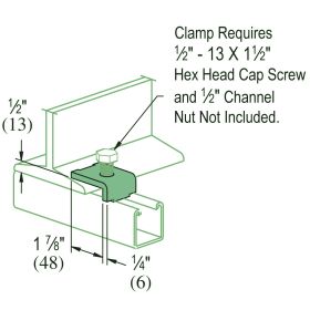 Unistrut P1386 Beam Clamp, Various Finishes