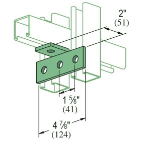 Unistrut P1821 4-Hole 90 Degree Bracket