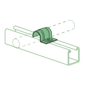 Unistrut P2008 thru P2020 One Hole OD Tubing Clamps, EG