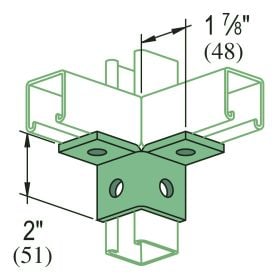 Unistrut P2223 EG Wing Bracket - P2223-EG (Options: Electro-Galvanized)