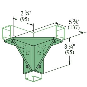 Unistrut P2245 GR Wing Bracket - P2245-GR