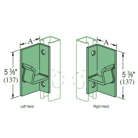 Unistrut P2355R GR Pipe Axle Support, Right - P2355R-GR (Options: Right, For 2" Pipe)