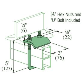 Unistrut P2786 EG U Bolt Beam Clamp - P2786-EG