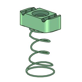 Unistrut P5506 Series Spring Nuts, Channel Nut with Spring