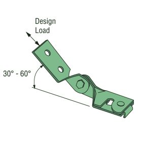 Unistrut SPF 200 Seismic Pivot Fitting, Electro-Galvanized