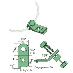 Unistrut SPF 400 Seismic Pivot Fitting, Electro-Galvanized