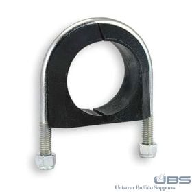 Alpha Series U Bolt Cushion Clamps, Electro Galvanized