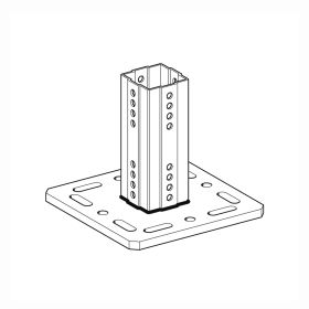 siFramo 80 End Support WBD F 80, Various Flange Widths