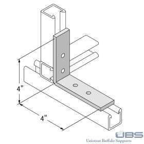 Fiberglass Unistrut 90 Degree Bracket - 20P-2541