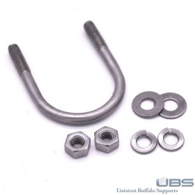 U-Bolt for Food Grade Strut, Stainless Steel