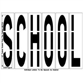 72 Inch SCHOOL Federal Style -1/8 inch (125 mil)