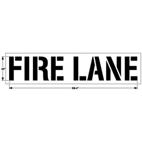 20 Inch FIRE LANE - 1/8 Inch (125 mil)