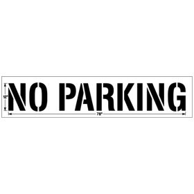 12 Inch NO PARKING - 1/8 Inch (125 mil)