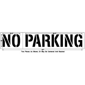 18 Inch NO PARKING - 1/8 Inch (125 mil)