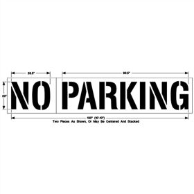 20 Inch NO PARKING - 1/8 Inch (125 mil)