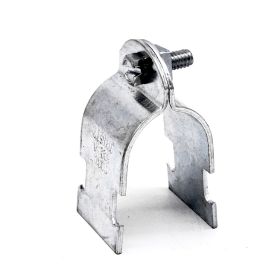 Unistrut P1112 DF: 3/4" Pipe Clamp for Rigid Steel Conduit, Defender Finish