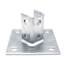 Unistrut P2072A Post Base for 1-5/8" Channel, 3.5" Upright