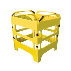 Yellow Safegate Mahhole Guard Single Sections, No Sheeting