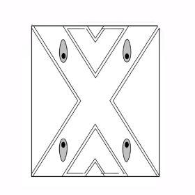 2-1/2" x 24" x 36" RK-36 Speed Hump Center Module