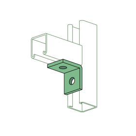 Unistrut A1026 2 Hole 90 Degree Fitting, Perma-Green