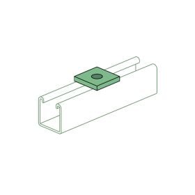 Unistrut A1063 Flat Fitting, Electro-Galvanized