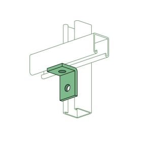 Unistrut A1068 2 Hole 90 Degree Fitting, Perma-Green