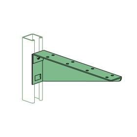 Unistrut A2494R 12" Bracket Right Hand, Perma-Green