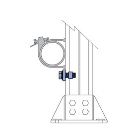 Fiberglass Unistrut Stop Lock Assembly