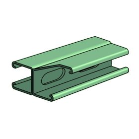 Unistrut P1001WT-10PG: 1-5/8" x 3-1/4", 12ga Double Strut Channel, Pre-Galvanized Finish, 10 Feet