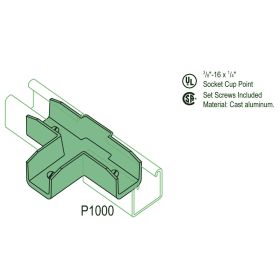 Unistrut P2901 Aluminum In Channel Joiner (Tee)