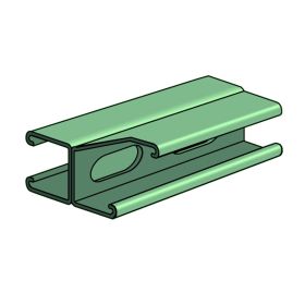 Unistrut P3001WT 1-5/8" x 2-3/4" Double Channel, Wide Slots, 20' Pre-Galvanized