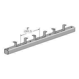 6 Foot Concrete Insert, w/ Closure Strip, End Caps & Back Plates, Plain