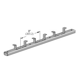 32" Concrete Insert, No Closure Strip, w/ End Caps & Back Plates, Pre-Galv